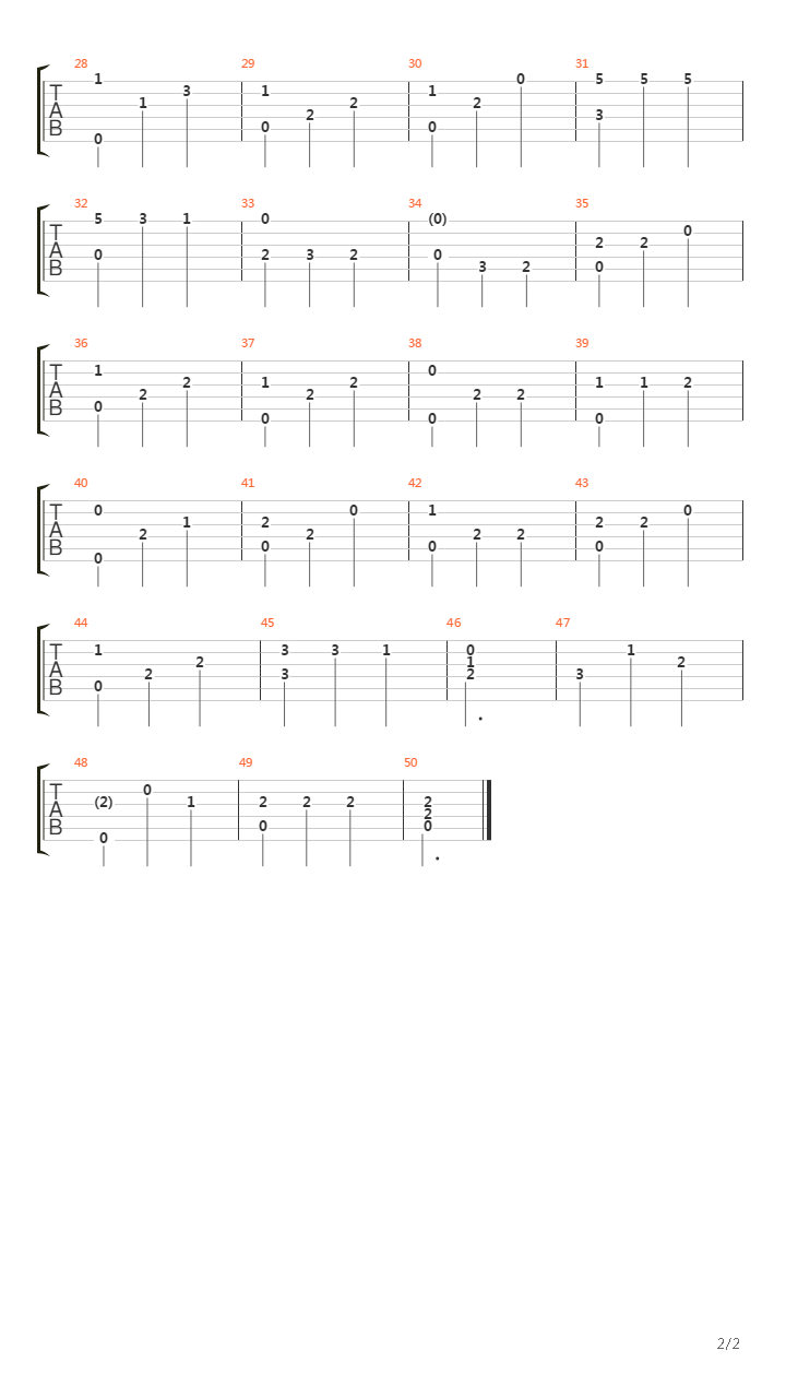 Chanson Pour Lauvergnat吉他谱