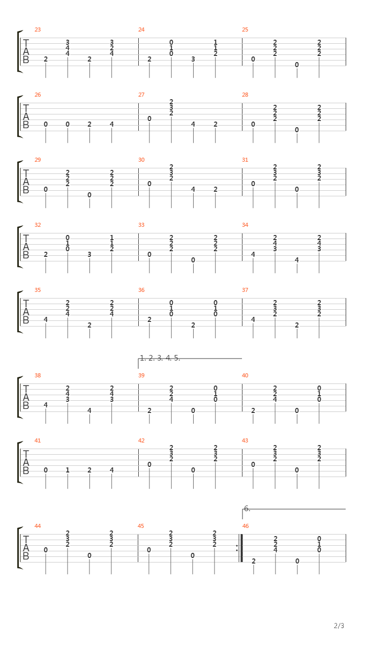 Fernande吉他谱