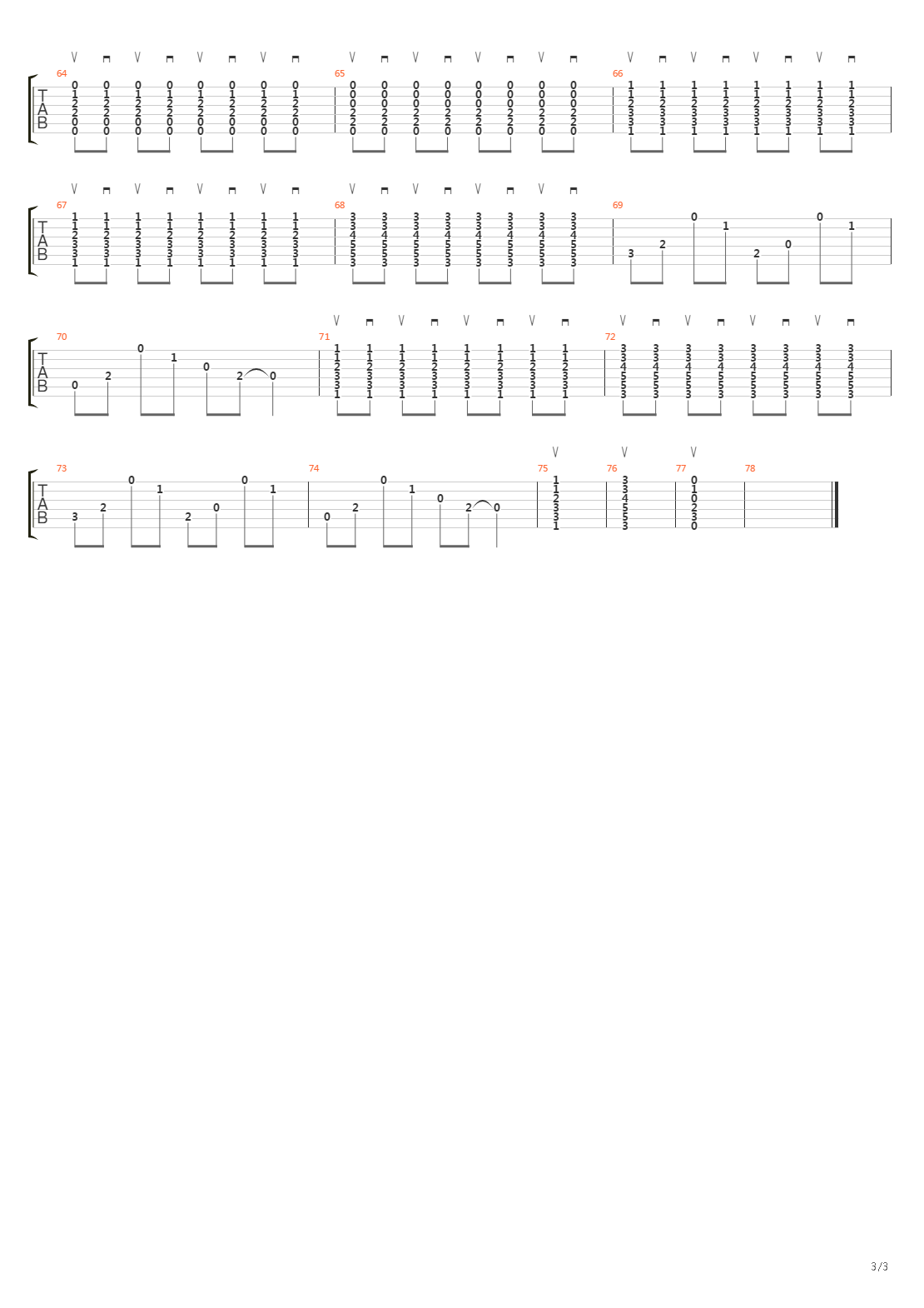 War Of The Worlds吉他谱