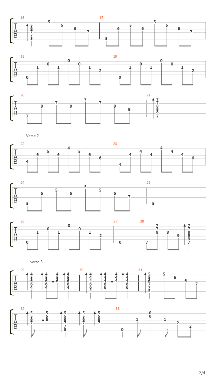 Just A Song吉他谱