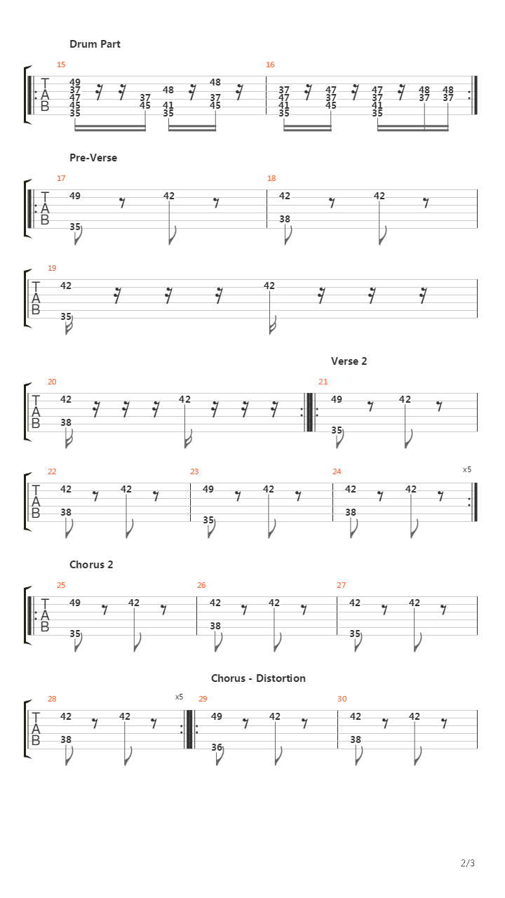 Kowarete Iku Sekai吉他谱
