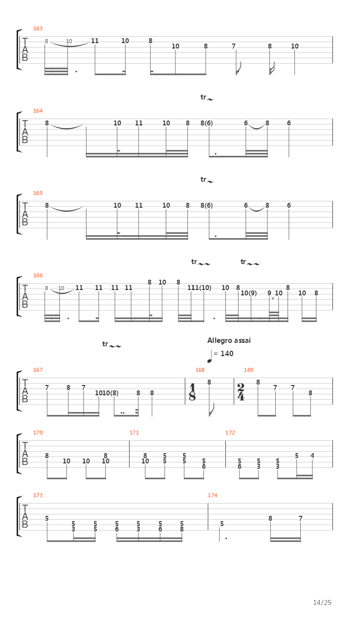 Il Trillo Del Diavolo Sonata Per Violino In Sol Minore吉他谱