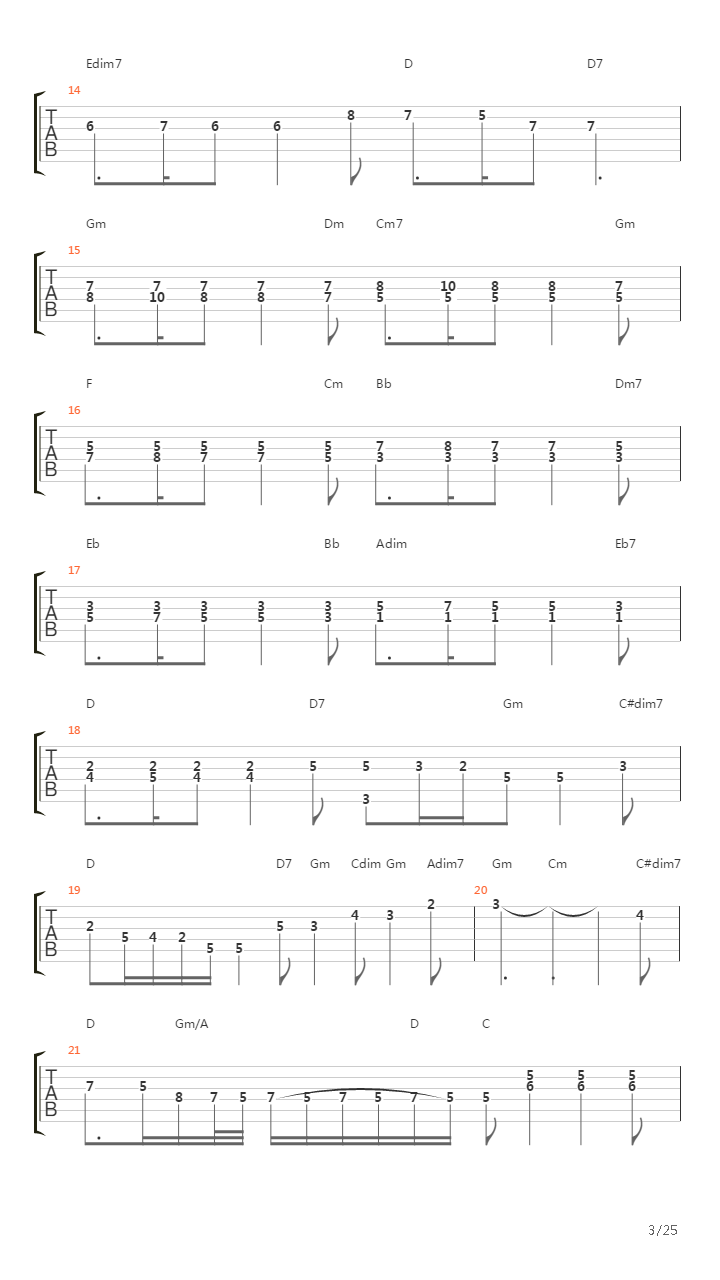 Il Trillo Del Diavolo Sonata Per Violino In Sol Minore吉他谱