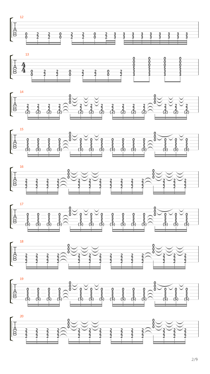 Mu Empire吉他谱