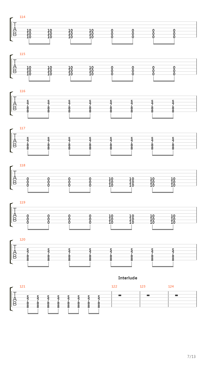 Piano吉他谱