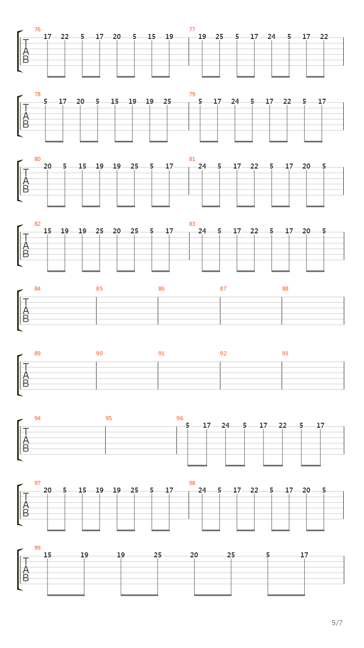 Profondo Rosso吉他谱