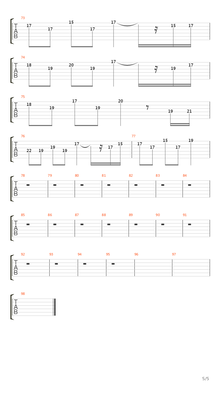 Tenebre吉他谱