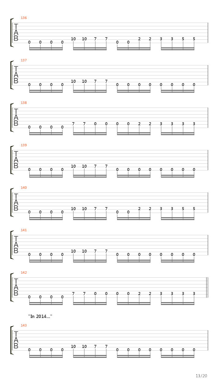 2014吉他谱