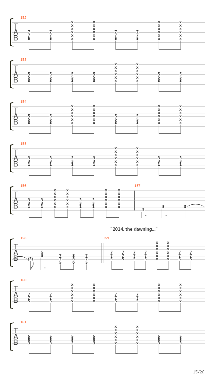 2014吉他谱
