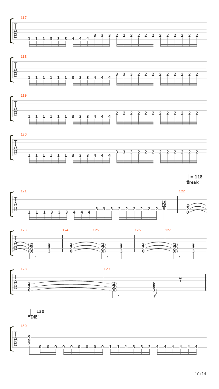 On Fields Of Death And Desolation吉他谱