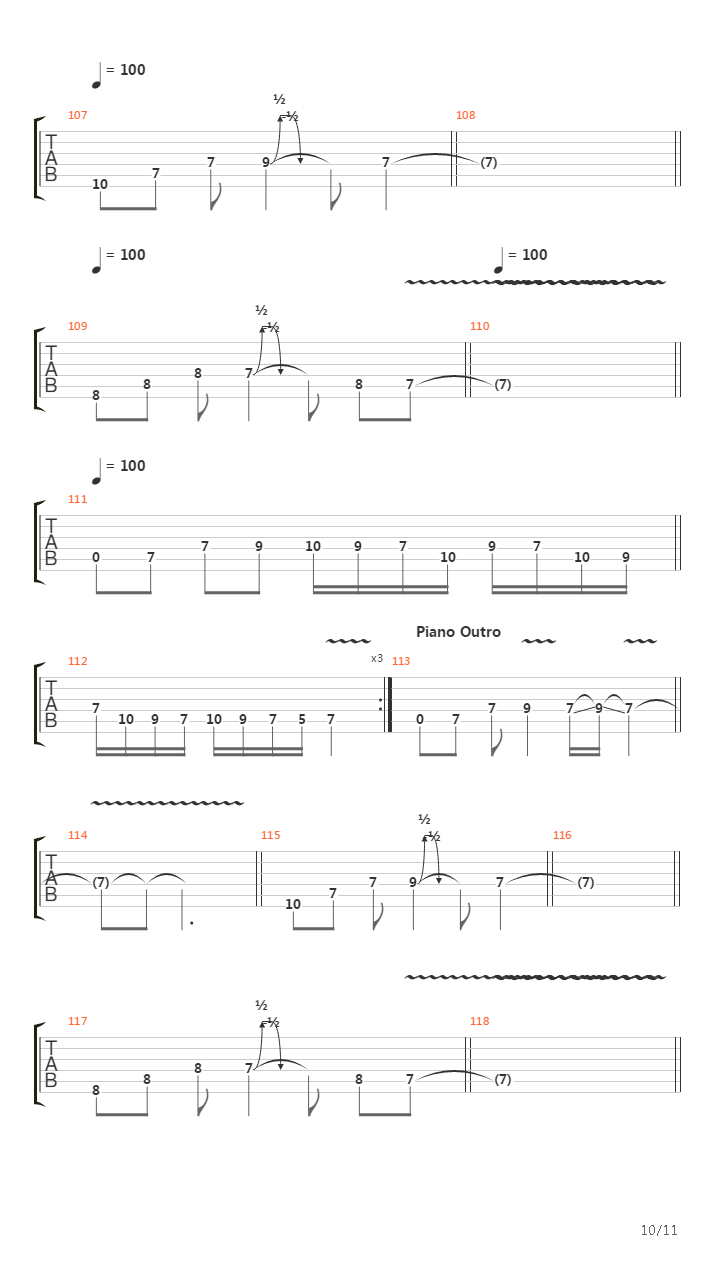 The Execution Protocol吉他谱