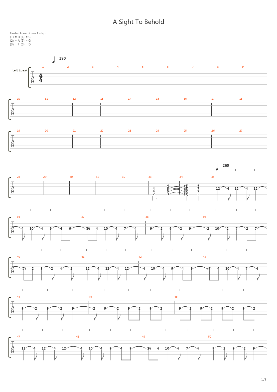 A Sight To Behold吉他谱