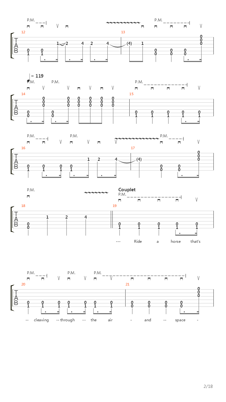 Indians吉他谱