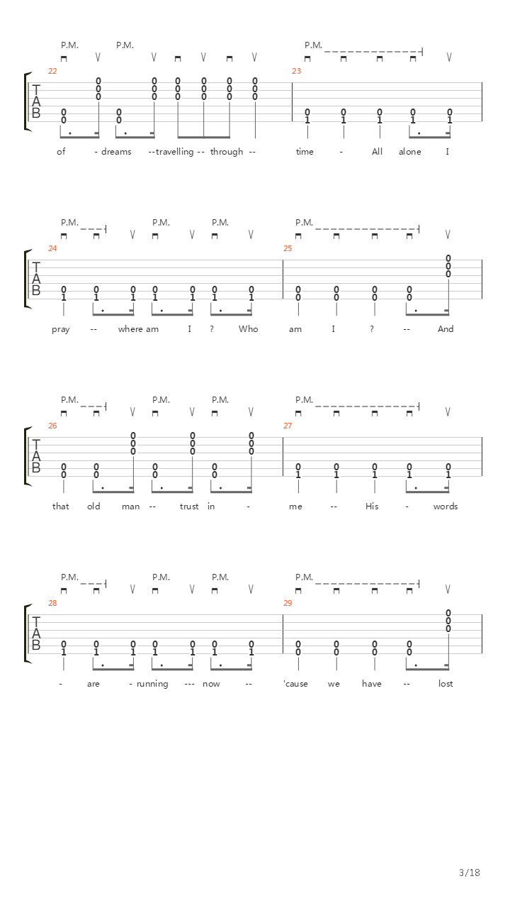 Indians吉他谱