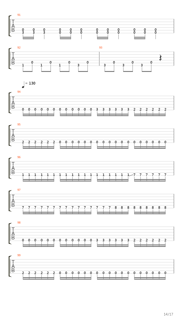 Lenfenant Sauvage吉他谱