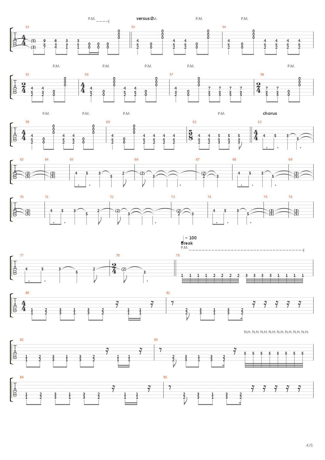 Link吉他谱