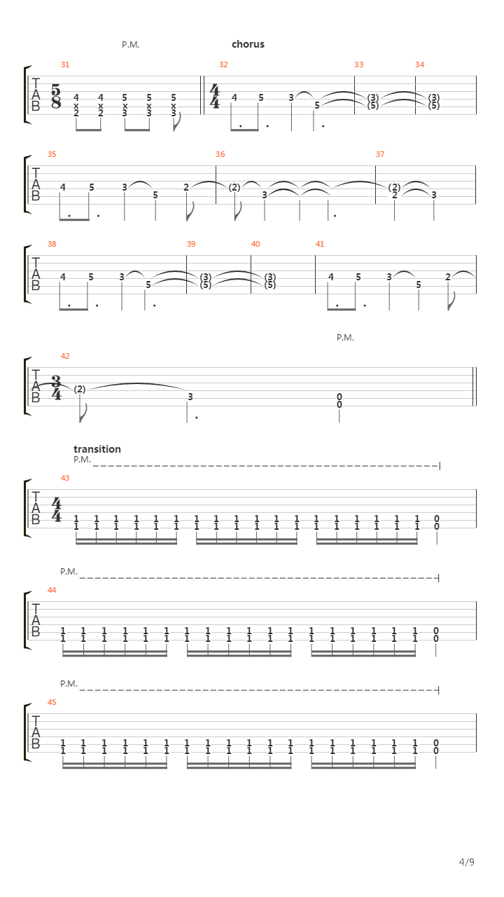 Link吉他谱