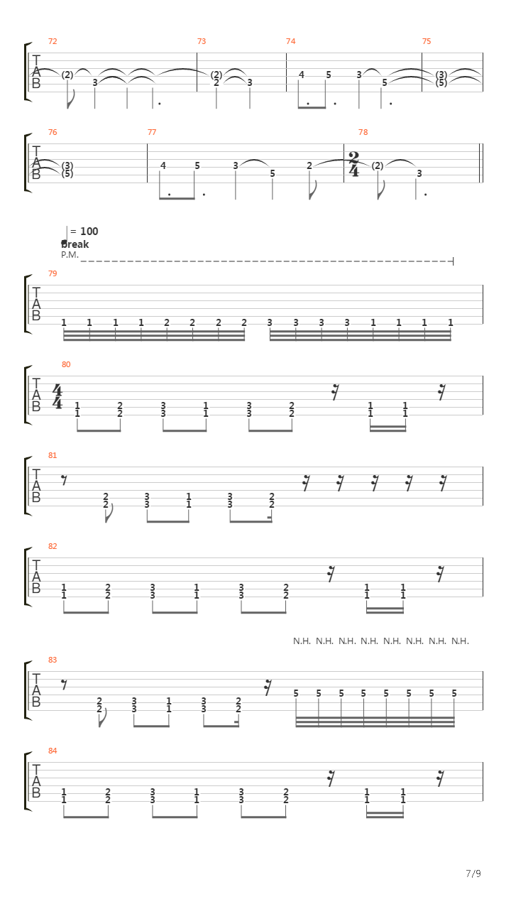 Link吉他谱