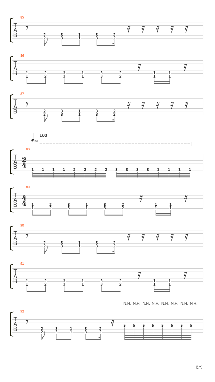 Link吉他谱