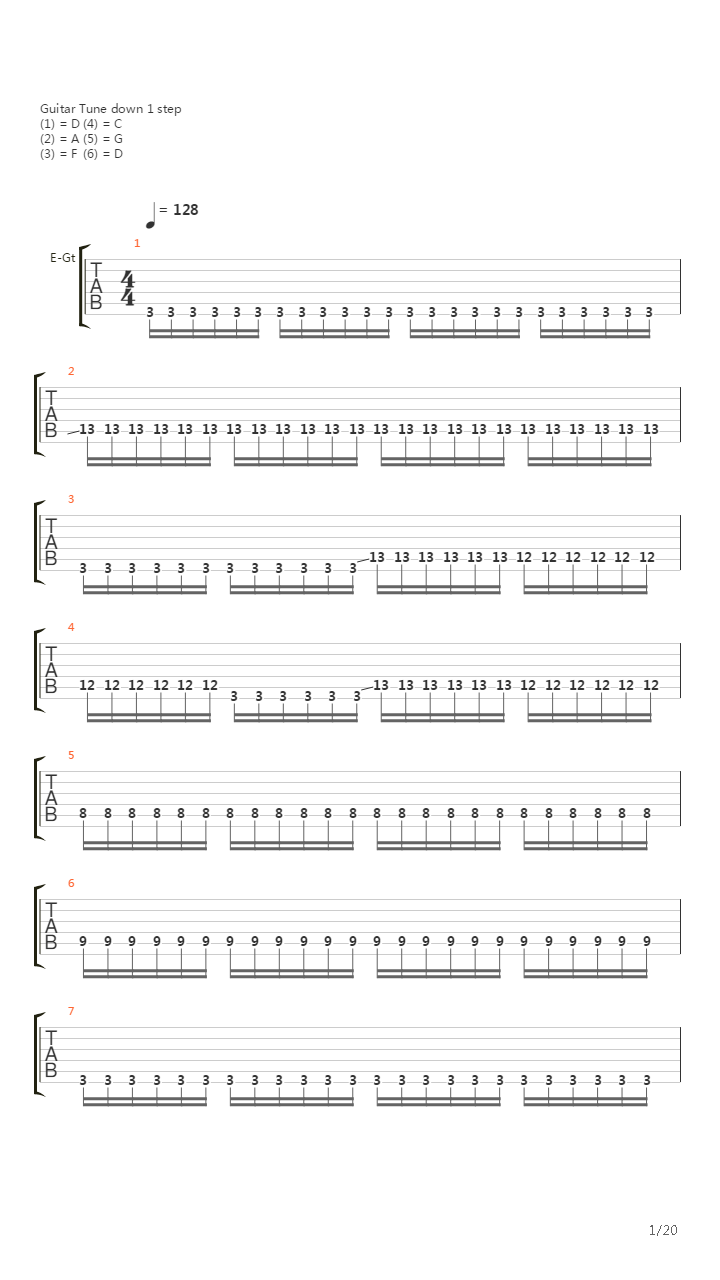 The Axe吉他谱