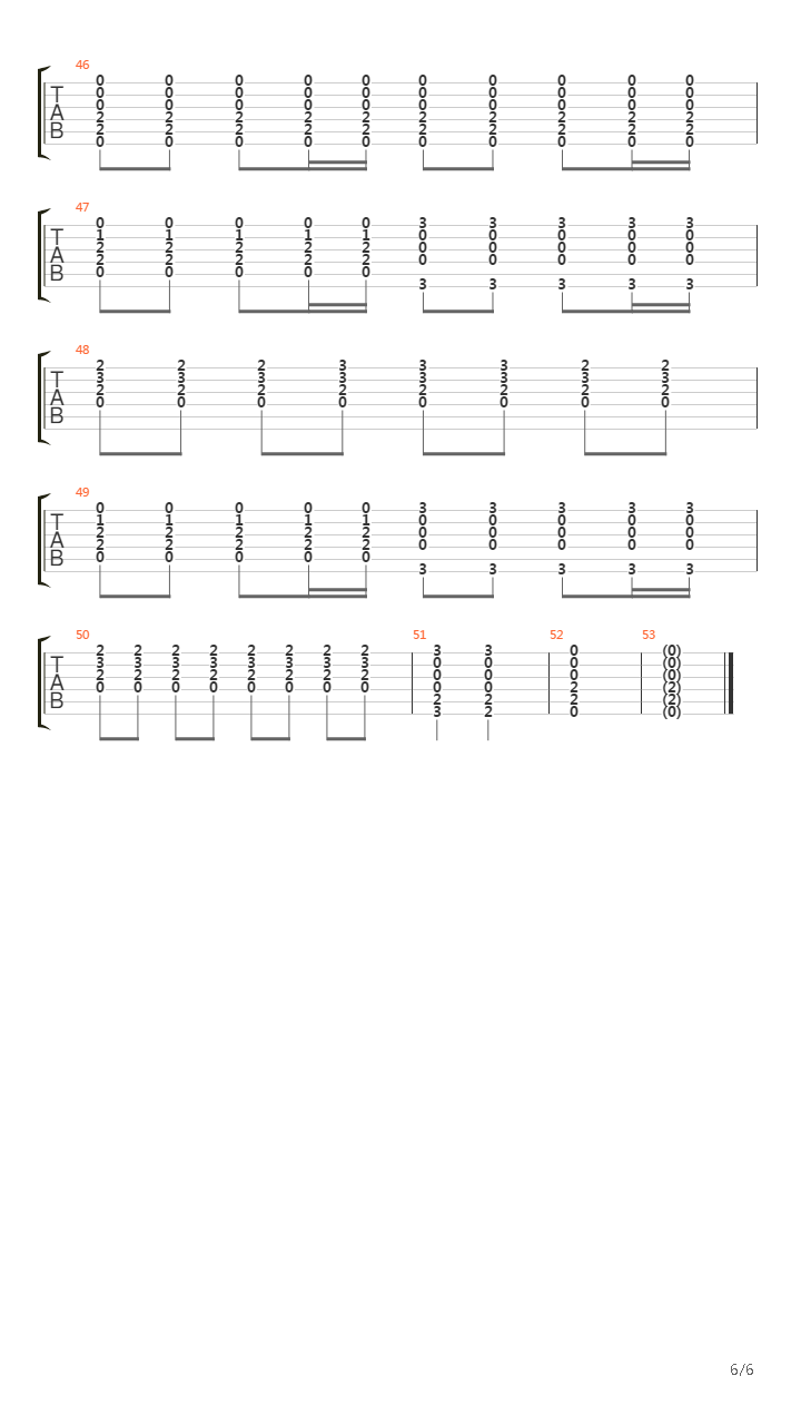 Another 45 Miles吉他谱