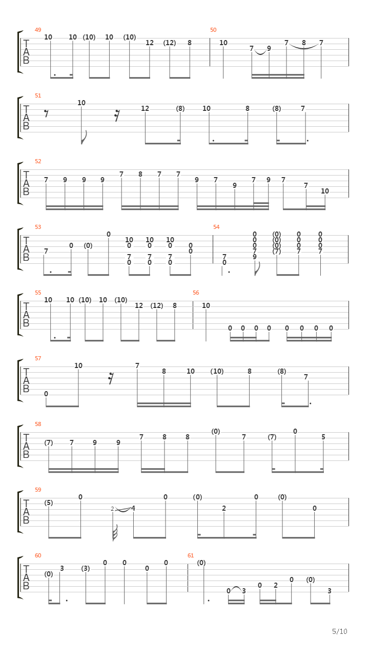 Eight Miles High吉他谱