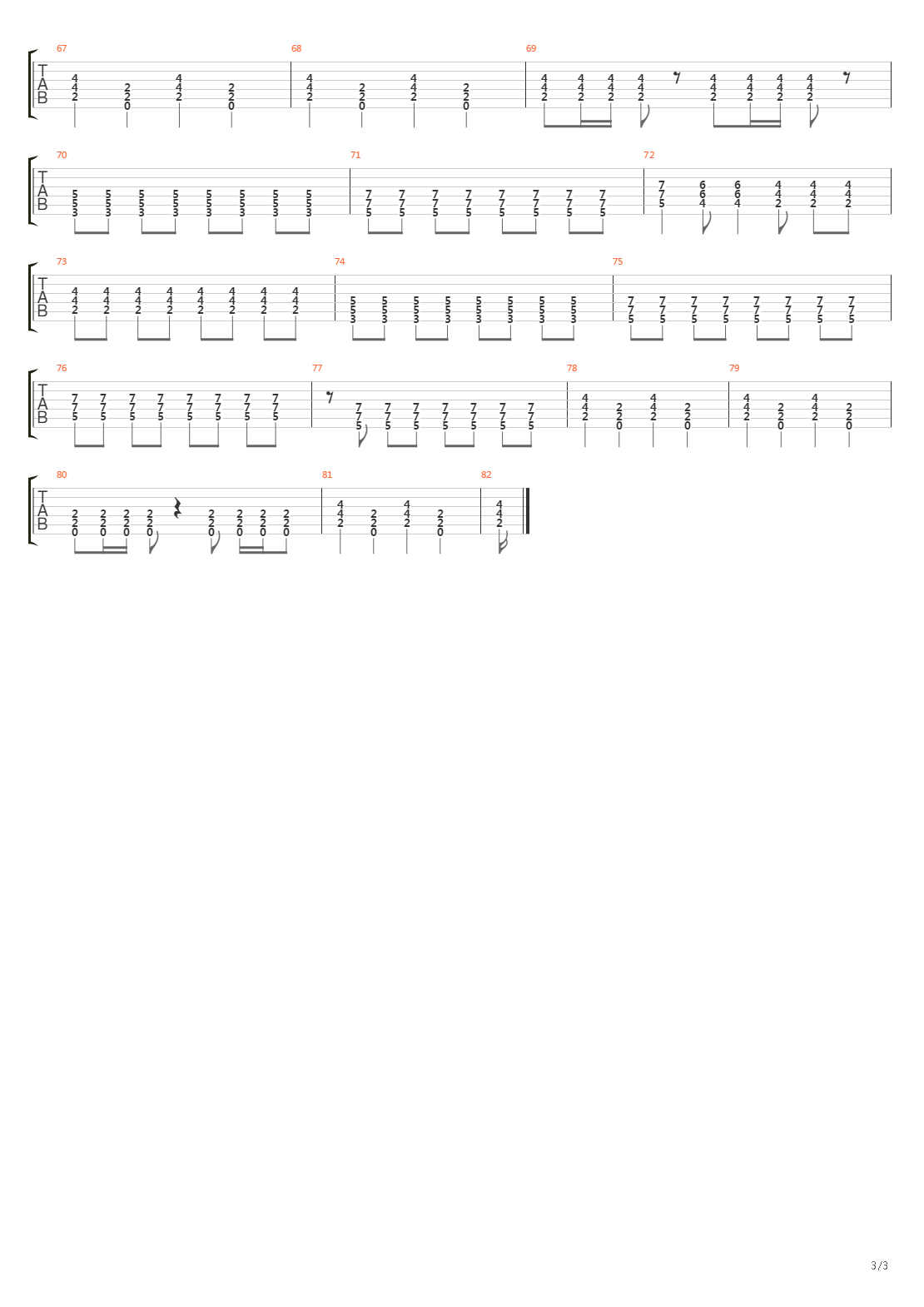 Spokesman吉他谱