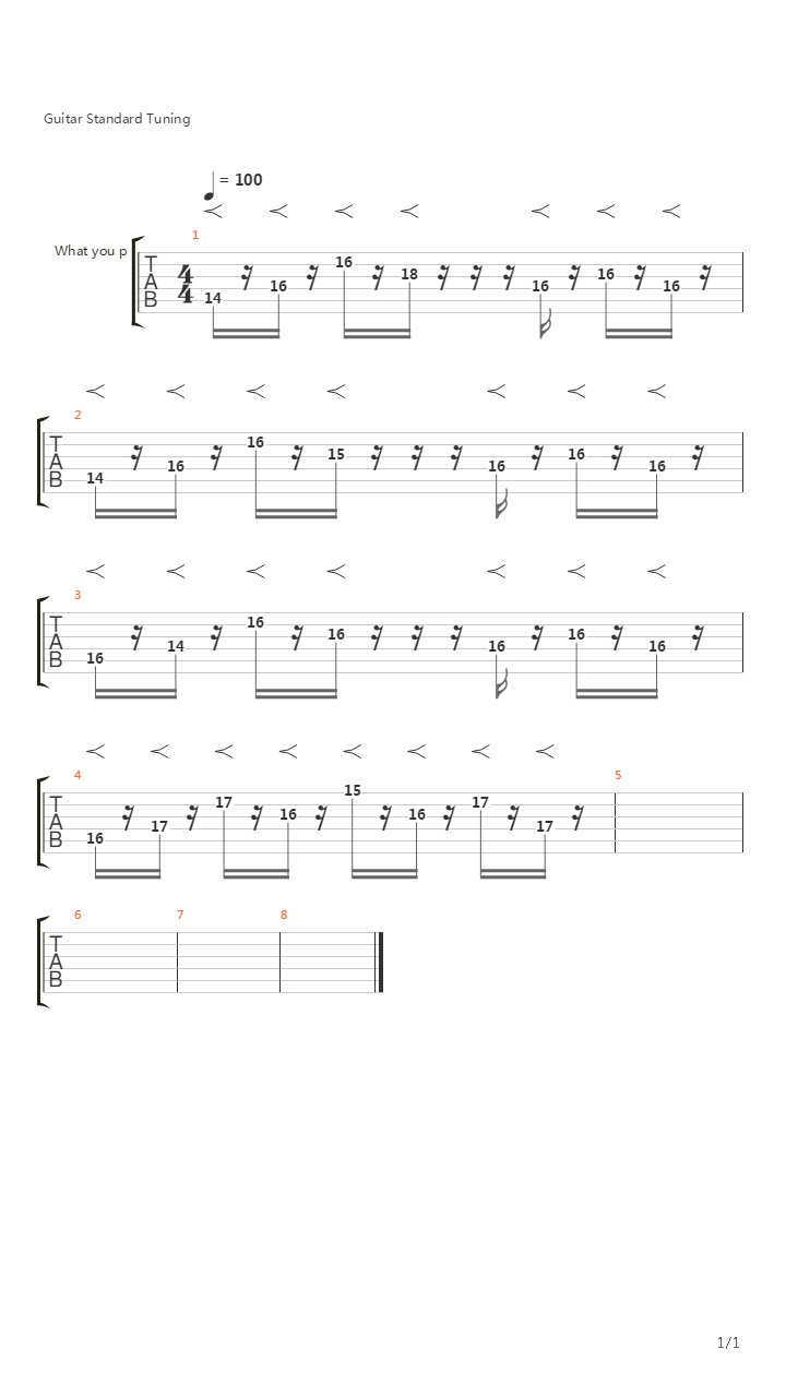 Tarutiri吉他谱