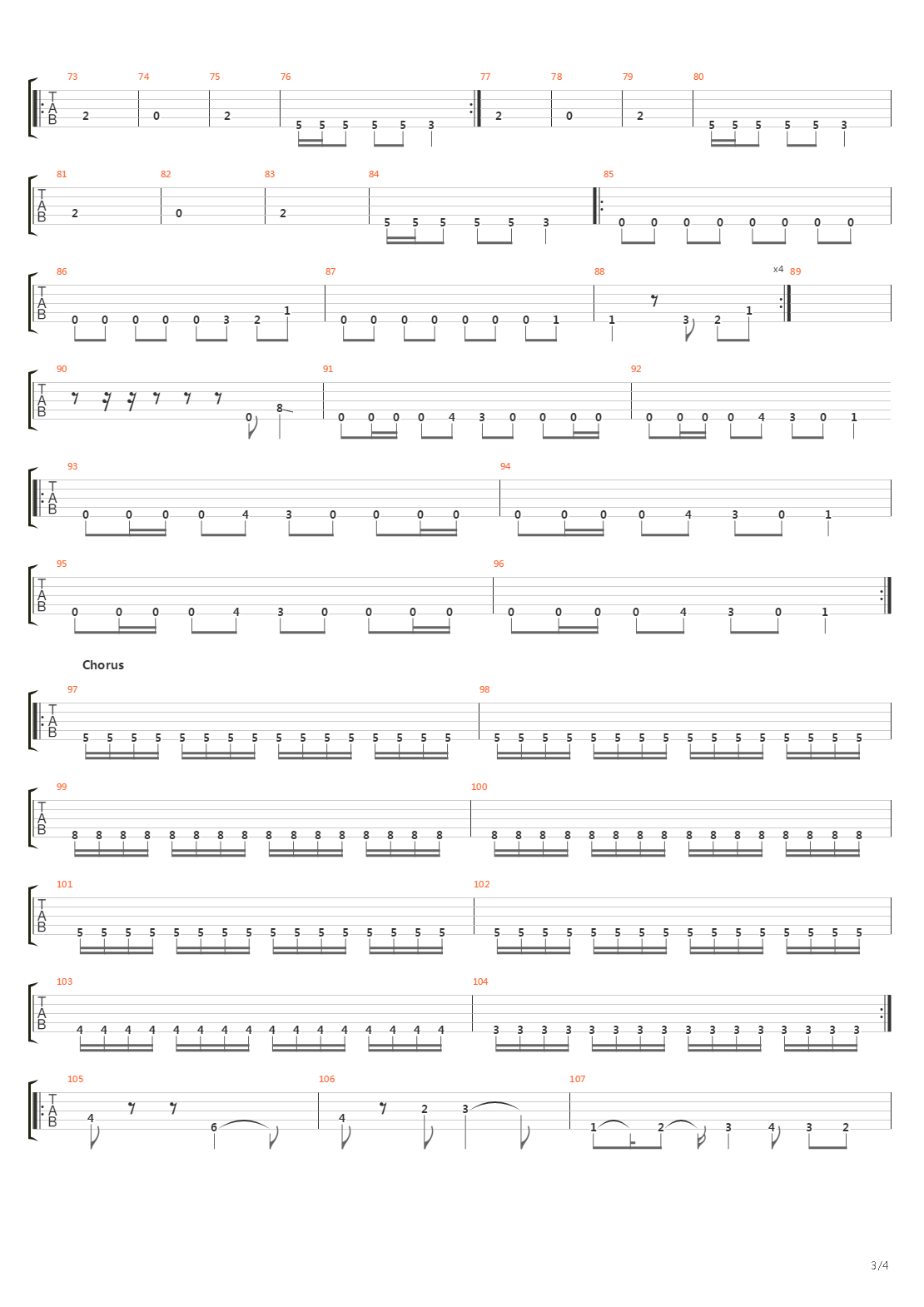 Erase吉他谱