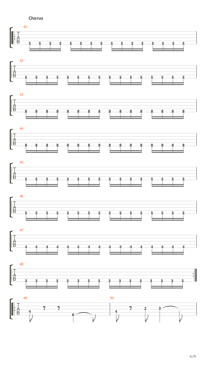 Erase吉他谱