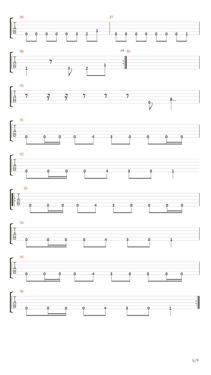 Erase吉他谱