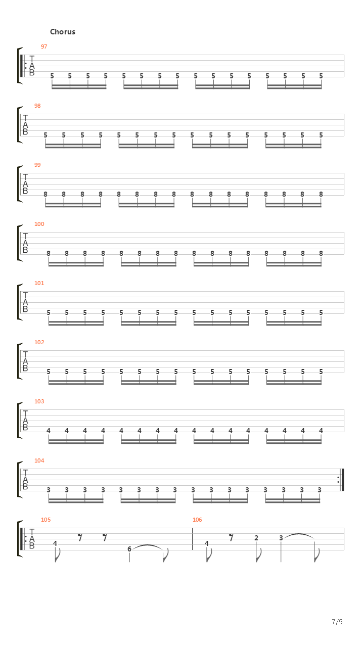 Erase吉他谱