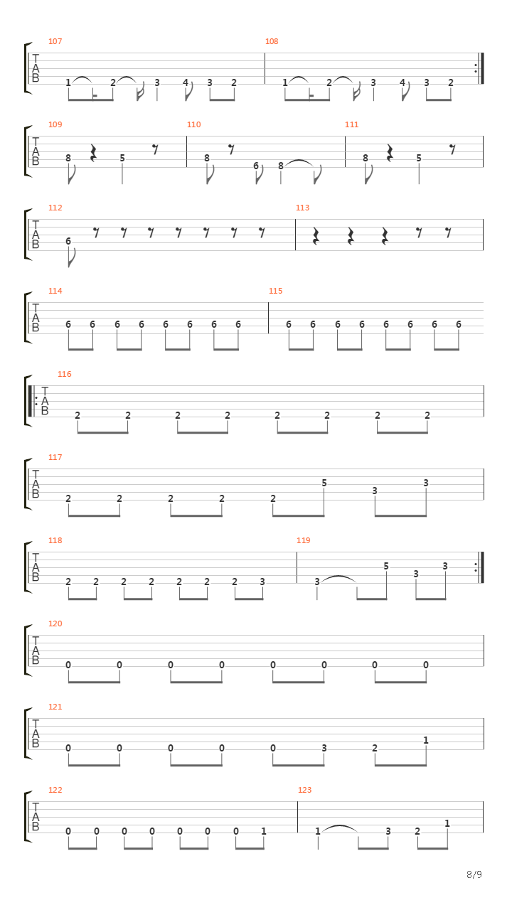 Erase吉他谱