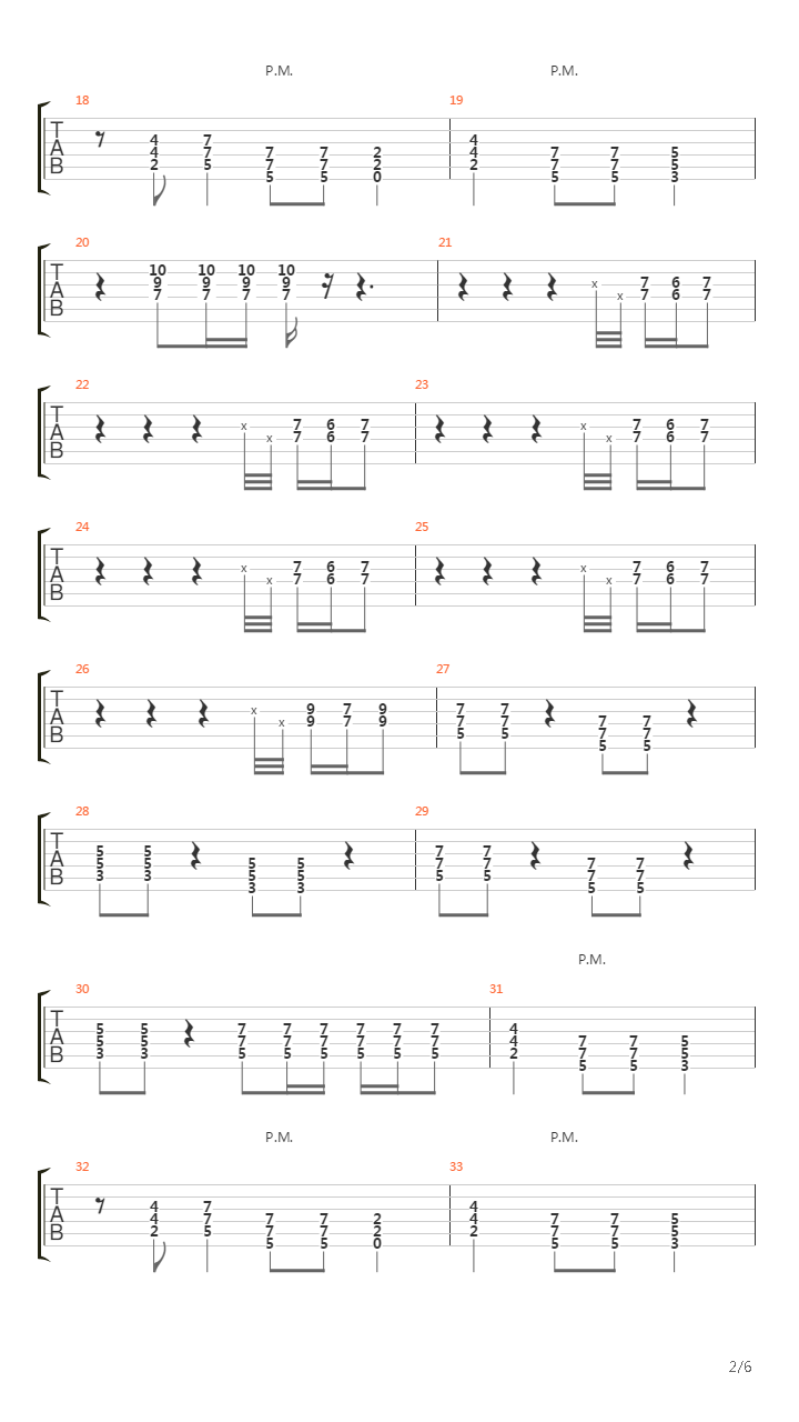 Bang吉他谱