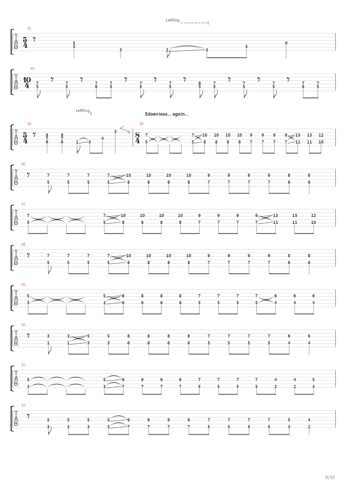 Edaenia 2312吉他谱