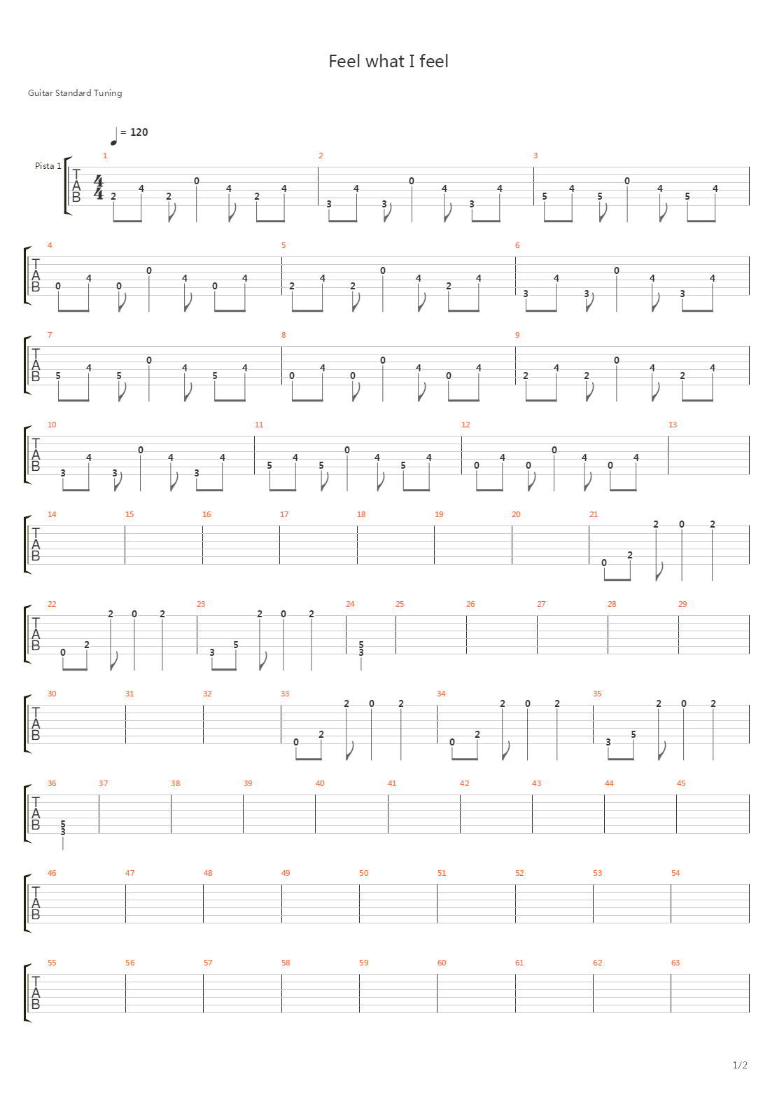Feel What I Feel吉他谱