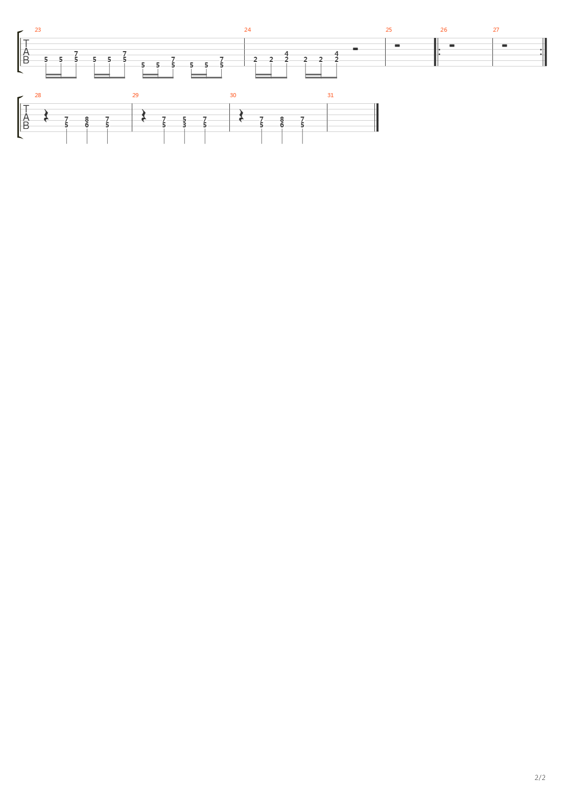 Regicide吉他谱