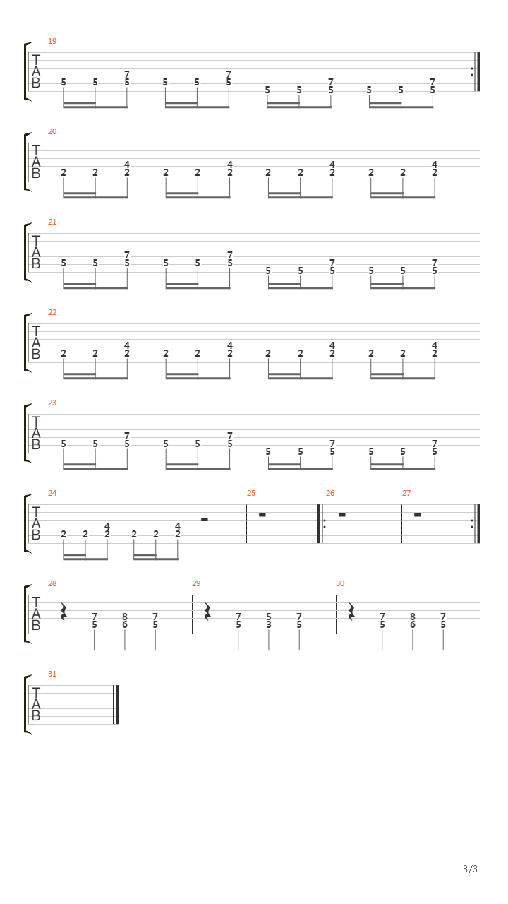 Regicide吉他谱