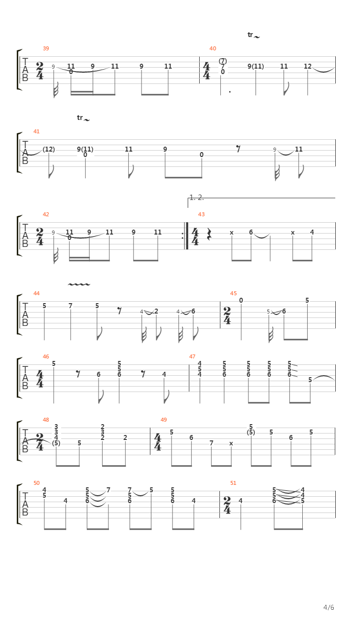 Playing In The Band吉他谱