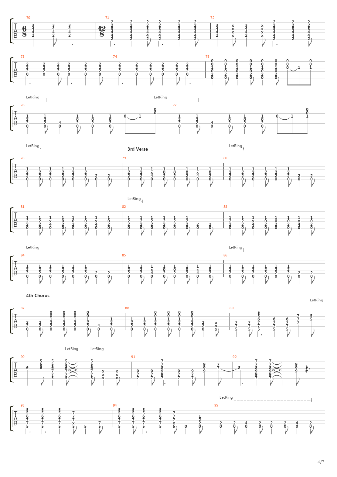 Truckin吉他谱