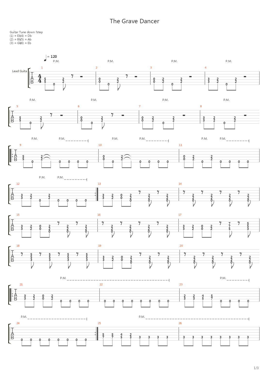 The Grave Dancer吉他谱