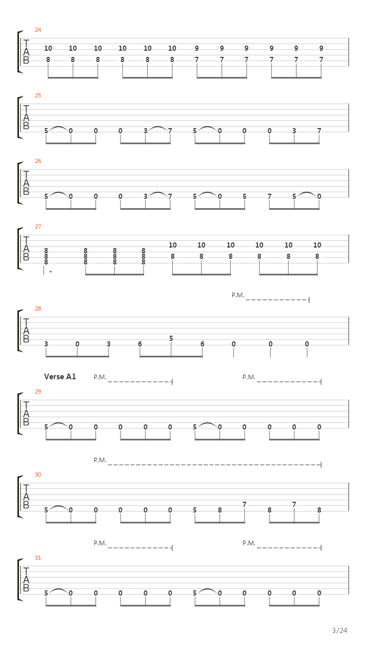 Escape吉他谱