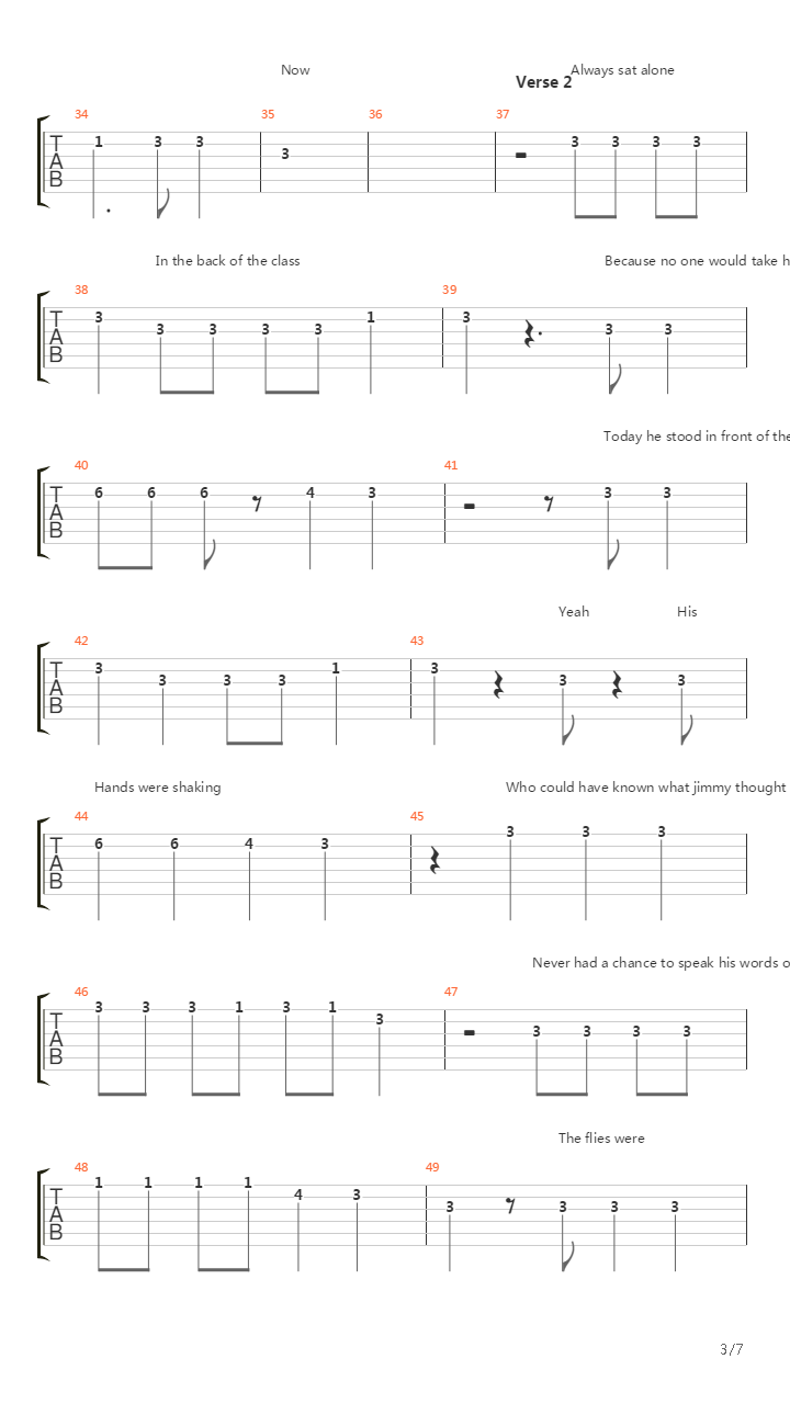 Turn Around吉他谱