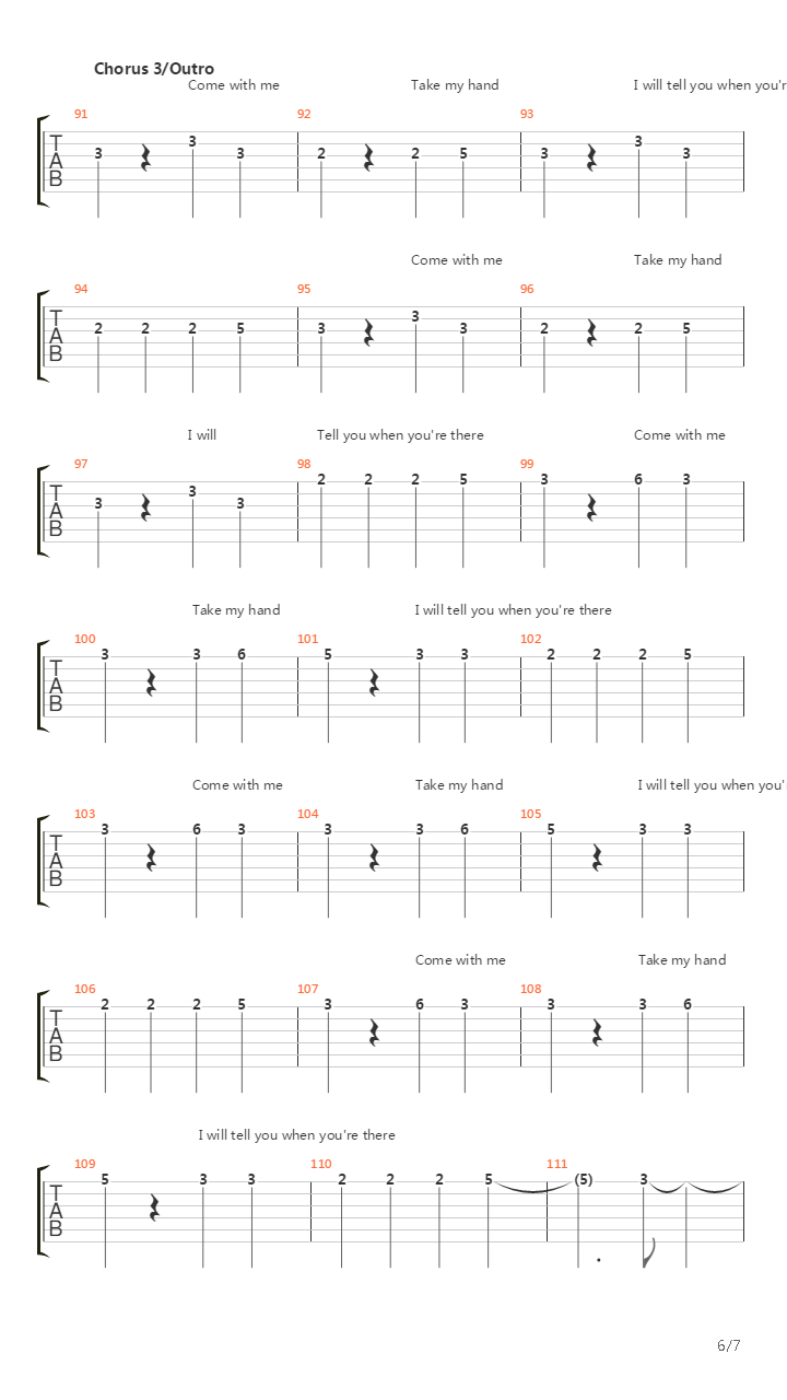 Turn Around吉他谱