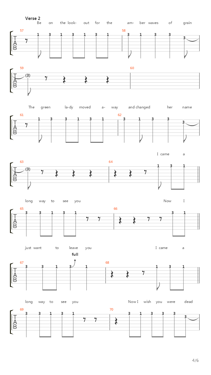 Vagabond吉他谱