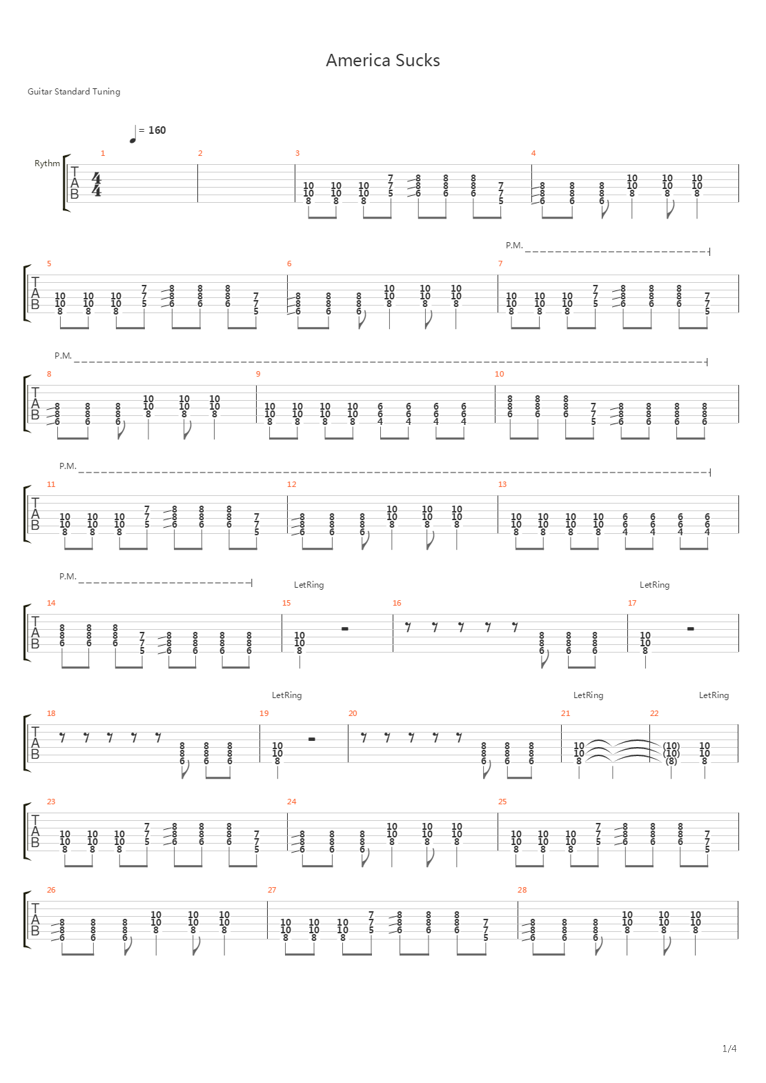 America Sucks吉他谱