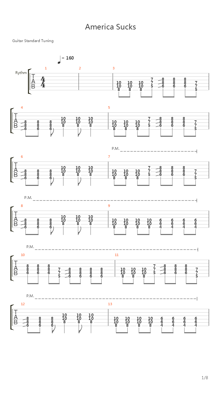 America Sucks吉他谱