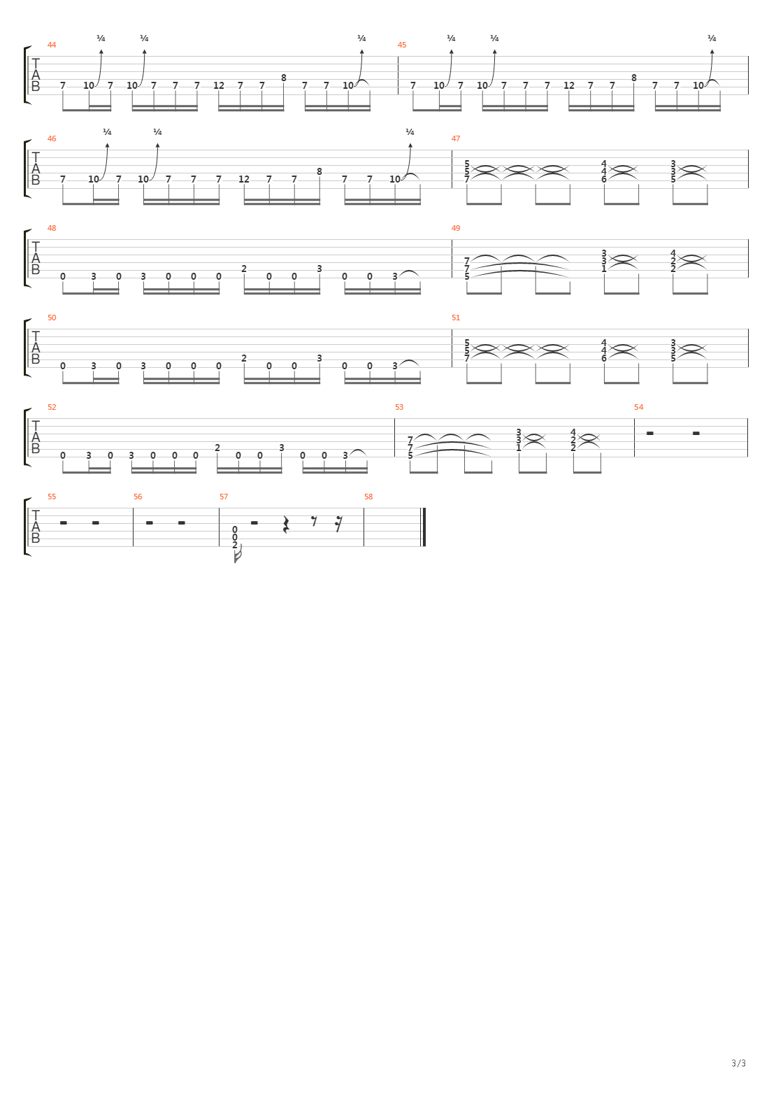 1000 Miles吉他谱