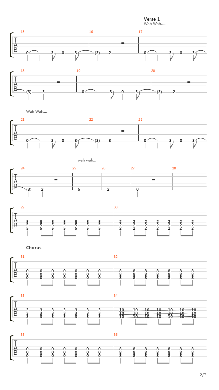 Repeat吉他谱