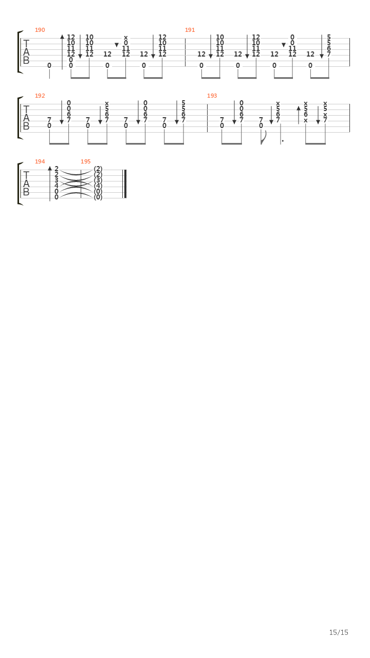 Southern Point吉他谱